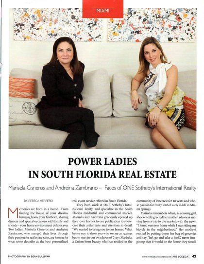 Power Ladies in South Florida Real Estate